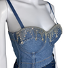 ANNANSS Girls night out Glamour Denim Corset Top