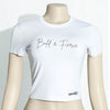 ANNANSS White Bold & Fierce Crop Top
