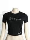 ANNANSS Black Bold & Fierce Crop Top