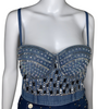 ANNANSS Girls night out Denim Corset Sparkly Top